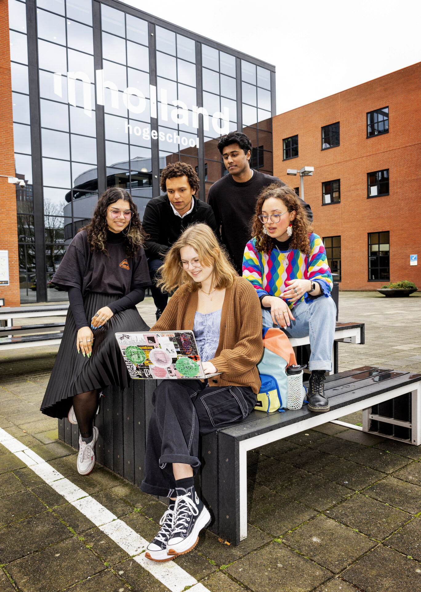 DEN HAAG - InHolland Studenten Campagne Den Haag- FOTO GUUS SCHOONEWILLE