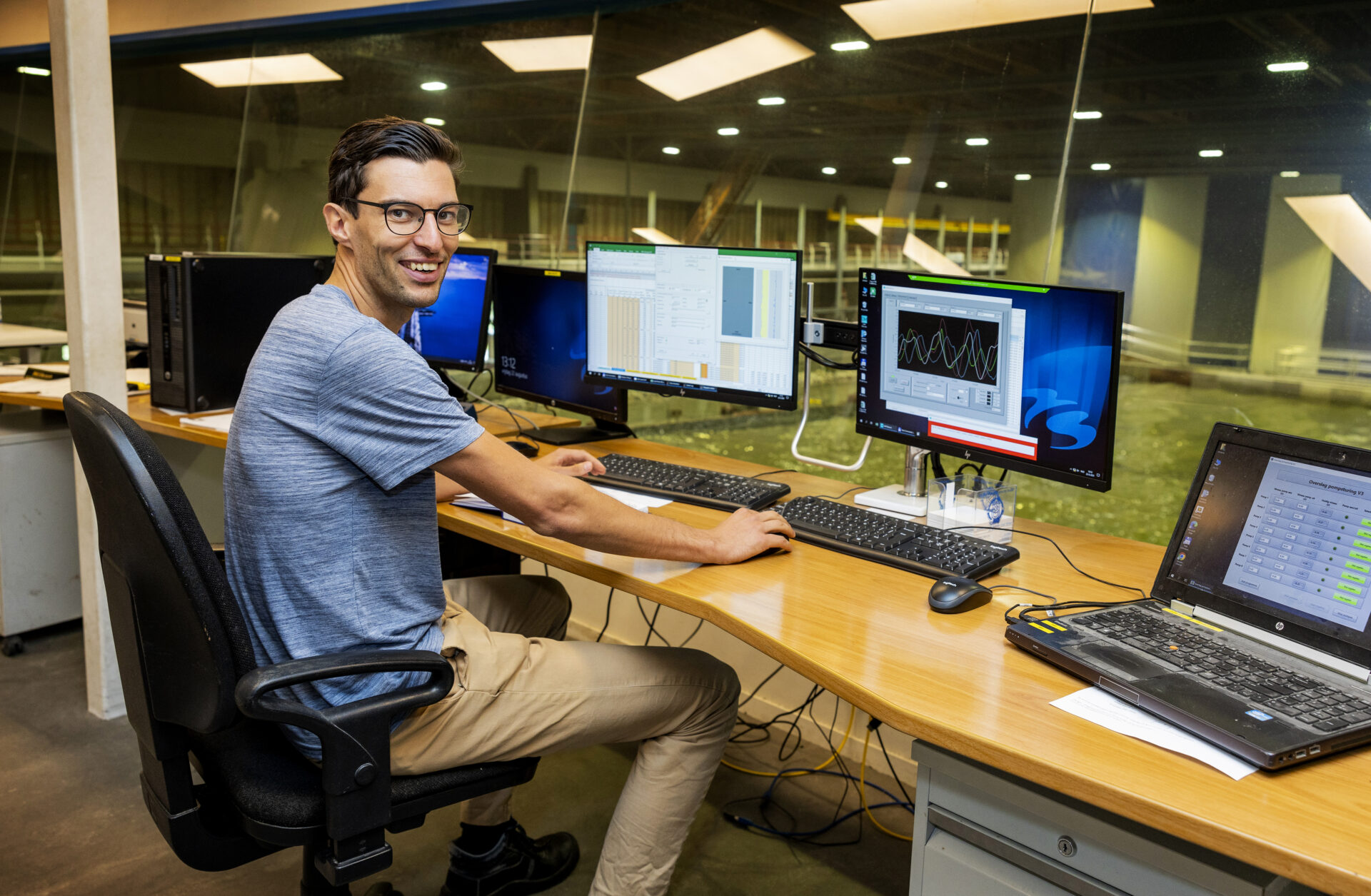 Portretten Menno in de Hydrohal