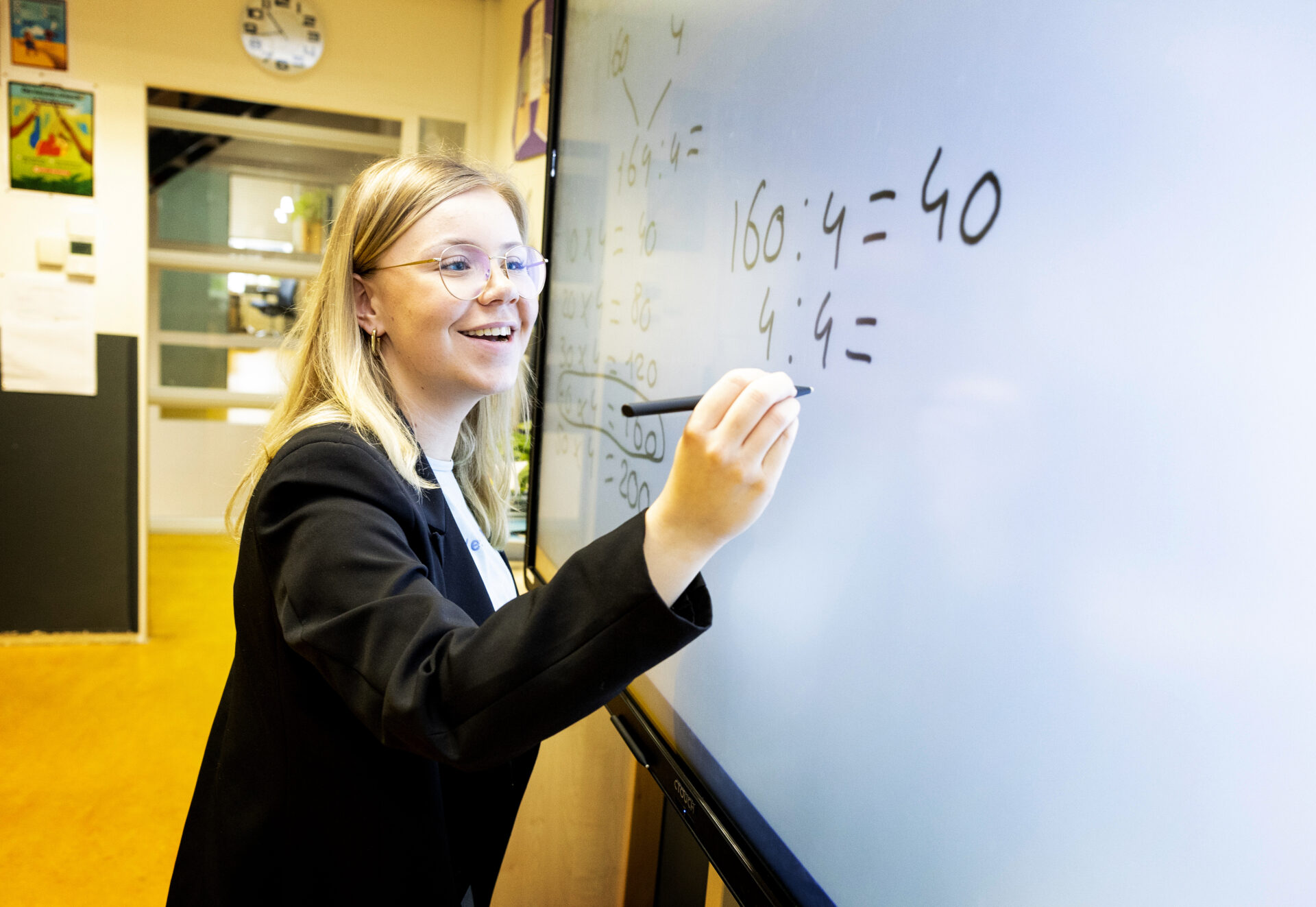 ROTTERDAM - InHolland Beeldbank PABO. Lesgeven. - FOTO GUUS SCHOONEWILLE